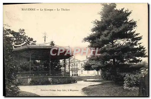 Cartes postales Theatre Mayenne Le kiosque