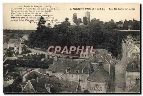 Cartes postales Montfort L&#39Amaury Vue Des Tours