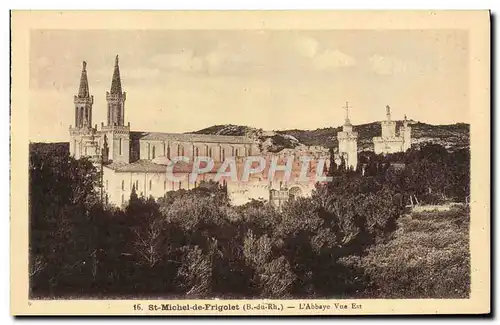 Cartes postales St Michel de Frigolet L&#39Abbaye Vue Est