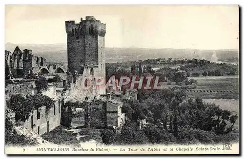 Ansichtskarte AK Montmajour La Tour de L&#39Abbe et la Chapelle Saint Croix