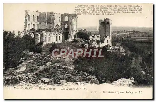 Ansichtskarte AK Environs d&#39Arles Mont Majour Les Ruines