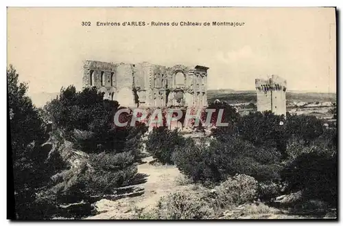 Ansichtskarte AK Environs d&#39Arles Ruines du Chateau de Montmajour