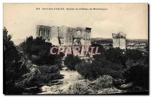 Ansichtskarte AK Environs d&#39Arles Ruines du Chateau de Montmajour