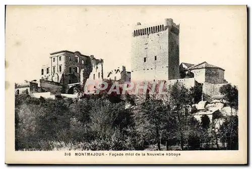 Cartes postales Montmajour Facade Midi de la Nouvelle Abbaye