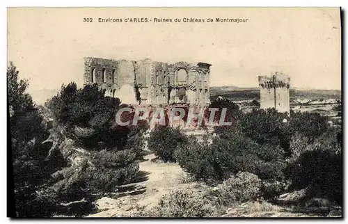 Ansichtskarte AK Montmajour Ruines du chateau de Montmajour