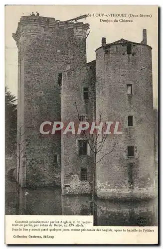 Cartes postales Prison St Loup sur Thouet Donjon du chateay