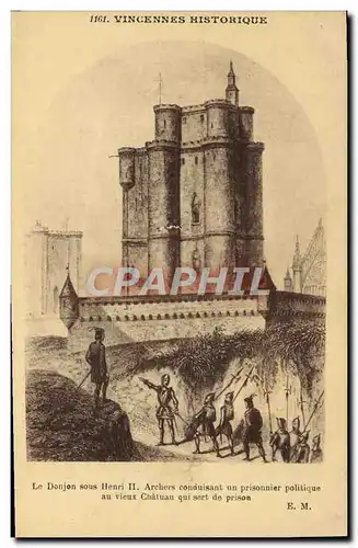 Cartes postales Prison Vincennes Le donjon sous Henri II