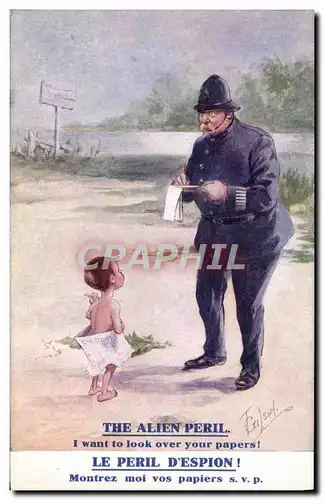 Cartes postales Enfant Policier Policeman