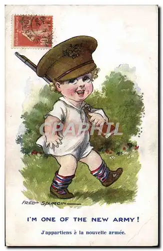 Cartes postales Enfant Soldat militaria Fred Sprugin