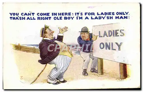 Cartes postales Humour Ladies only