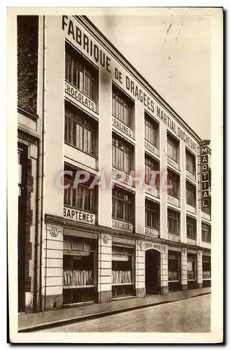 Cartes postales Paris La fabrique de dragees Martial Rue Planchat