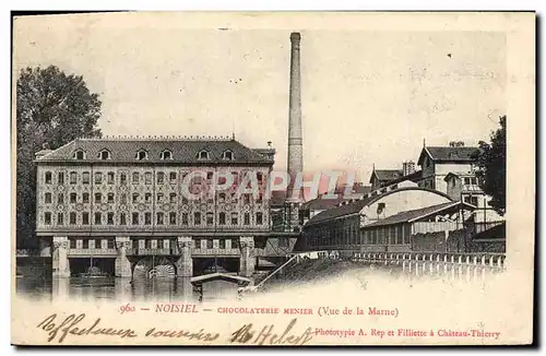 Cartes postales Noisiel Chocolaterie Menier Vue de la Marne