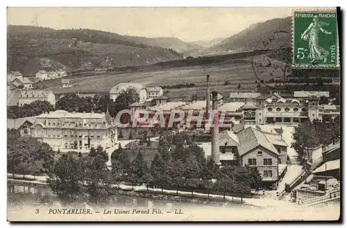 Cartes postales Pontarlier Les usines Pernod Fils