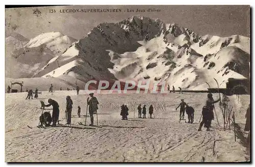Cartes postales Sports d&#39hiver Ski Luchon Superbagneres Les jeux d&#39hiver