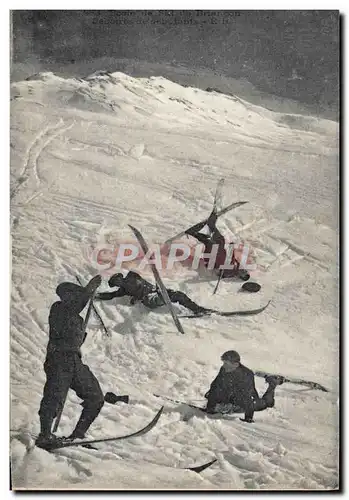 Cartes postales Sports d&#39hiver Ski Ecole de ski de Briancon Deboires de debutants