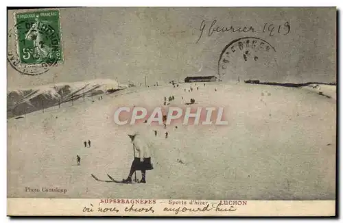 Ansichtskarte AK Sports d&#39hiver Ski Superbagneres Luchon