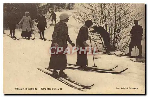 Cartes postales Sports d&#39hiver Ski Ballon d&#39Alsace