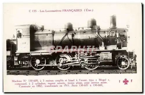 Cartes postales Train Locomotive Machine 130 609