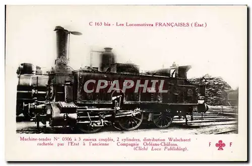 Ansichtskarte AK Train Locomotive Machine tender 0306 Compagnie Orleans Chulons