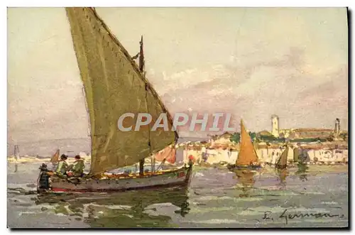 Cartes postales Bateau Voilier Peche