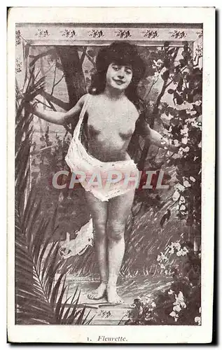 Cartes postales Femme Nu erotique Fleurette