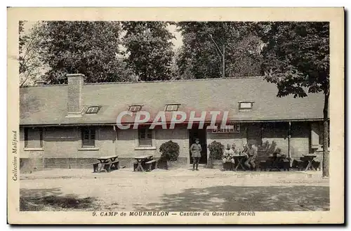 Cartes postales Militaria Caserne Camp de Mourmelon Cantine du quartier Zurich