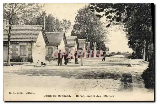 Cartes postales Militaria Caserne Camp du Ruchard Baraquement des officiers