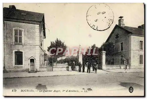 Cartes postales Militaria Caserne Bourges Le quartier Auger 1er d&#39artillerie