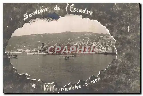 Ansichtskarte AK Bateau de guerre Escadre Villefranche sur Mer