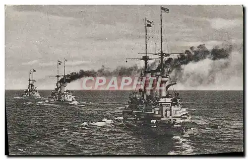 Cartes postales Bateau de guerre Allemagne