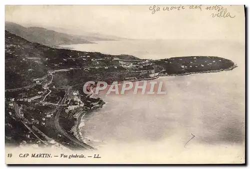 Cartes postales Cap Martin Vue Generale