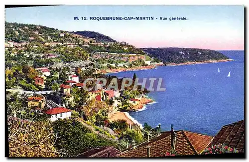 Cartes postales Roquebrune Cap Martin Vue Generale