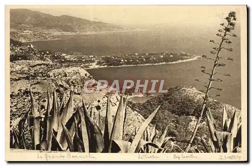 Cartes postales Roquebrune Le Cap Martin vu du rond point de la Turbie