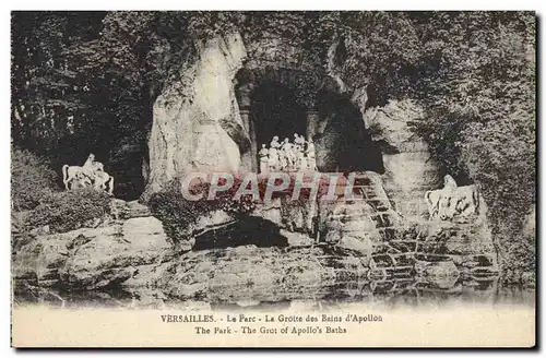 Cartes postales Versailles Le Parc La Grotte des Bains d&#39Apollon