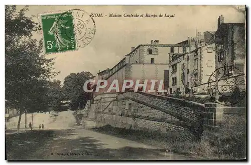 Cartes postales Prison Riom Maison centrale et Rampe de Layat