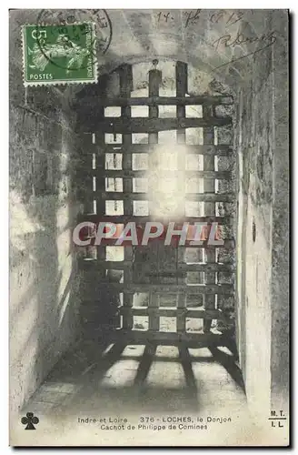 Cartes postales Prison Loches Le donjon Cachot de Philippe de Comines