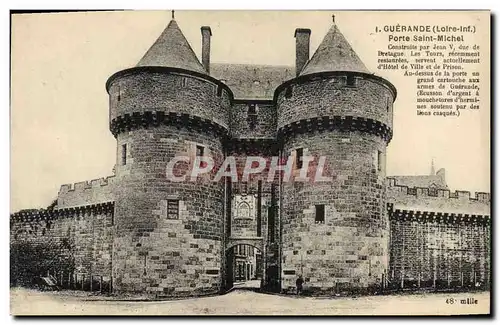 Cartes postales Prison Guerande Porte Saint Michel