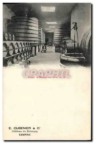 Cartes postales Chai d&#39eaux de vie Cusenier Chateau de Solencon Cognac Alcool