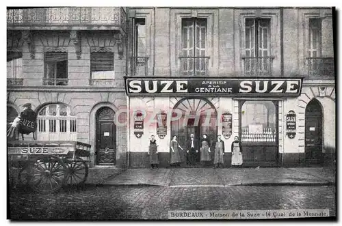 Cartes postales Bordeaux Maison de la Suze Alcool Quai de la monnaie