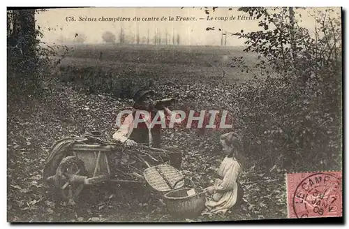 Ansichtskarte AK Scenes champetres du centre de la France Le coup de l&#39etrier Alcool Folklore