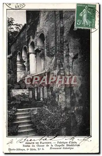 Cartes postales Abbaye de Flavigny Fabrique d&#39Anis Restes du choeur de la chapelle benedictine