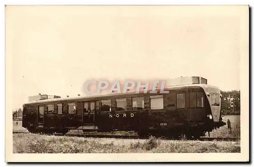 Ansichtskarte AK Train Locomotive Chemin de fer du Nord Automotrice de la Compagnie francaise de materiel de chem