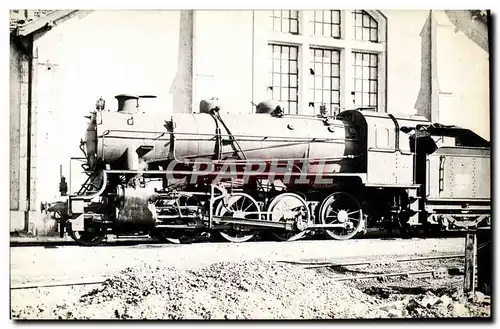 CARTE PHOTO Castres Hermann Train Locomotive
