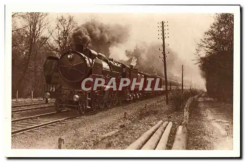 Ansichtskarte AK Train Locomotive Chemin de fer du Nord Train rapide La Fleche d&#39Or Paris Calais