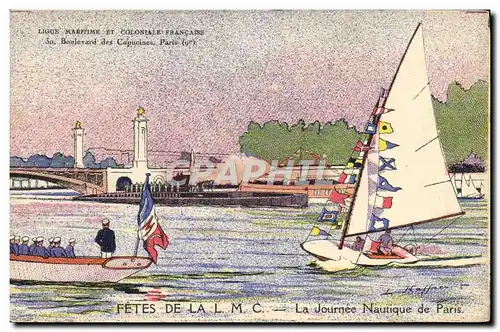 Ansichtskarte AK Bateau Voilier Fetes de la LMC Paris