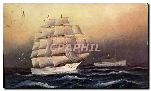 Cartes postales Bateau Voilier