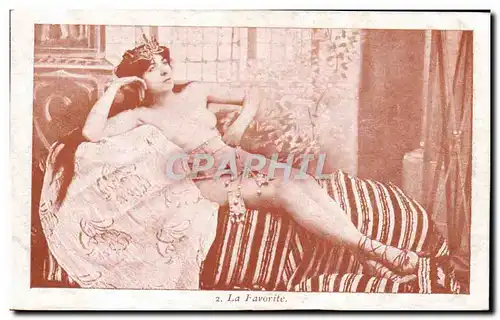Cartes postales Femme Nu erotique la favorite