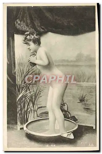 Cartes postales Femme Nu erotique Le tub