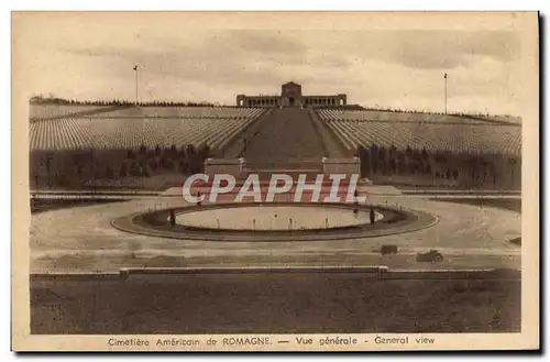 Ansichtskarte AK Militaria Cimetiere americain de Romagne Vue generale