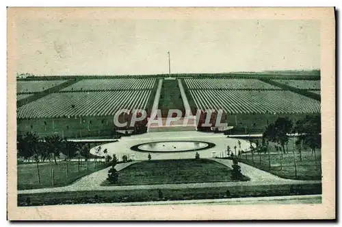 Ansichtskarte AK Militaria Cimetiere americain Meuse Argonne Vue generale